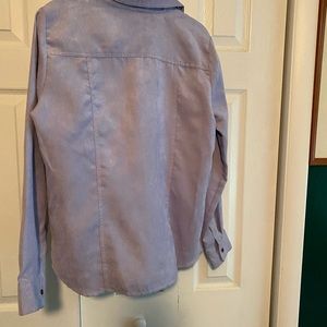 Light purple button down jacket type shirt